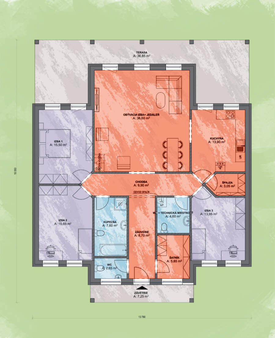 Emma 1 Design Podorys - EMMA 1 | Familyhouse