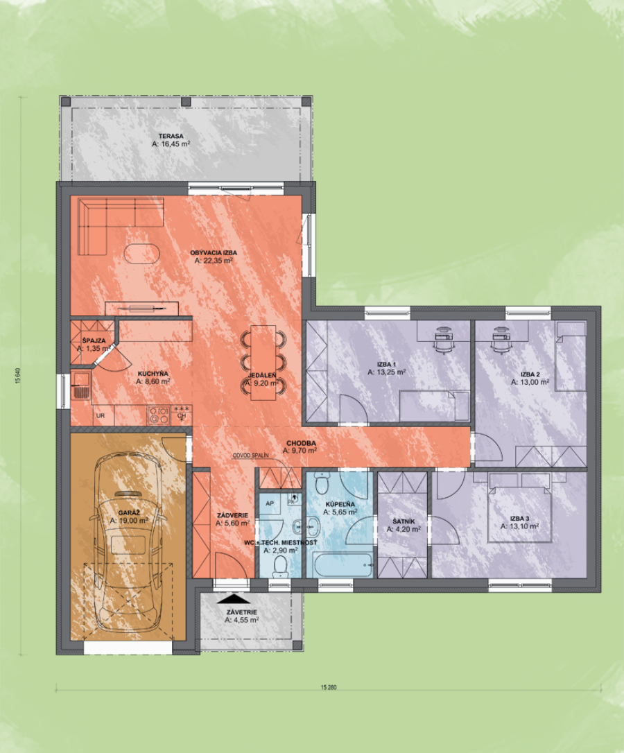 Emma 3 Design Podorys - EMMA 3 | Familyhouse
