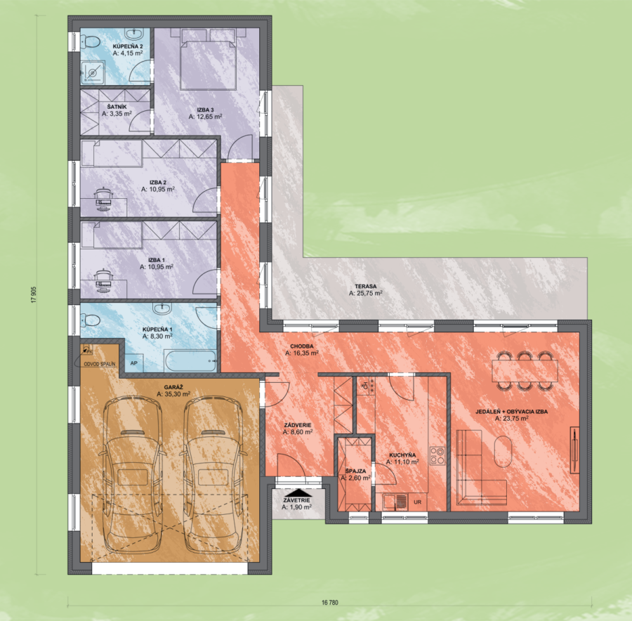 Emma 5 Design Podorys - EMMA 5 | Familyhouse