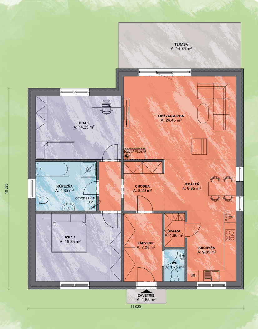 Eva 2 Design Podorys - EVA 2 | Familyhouse