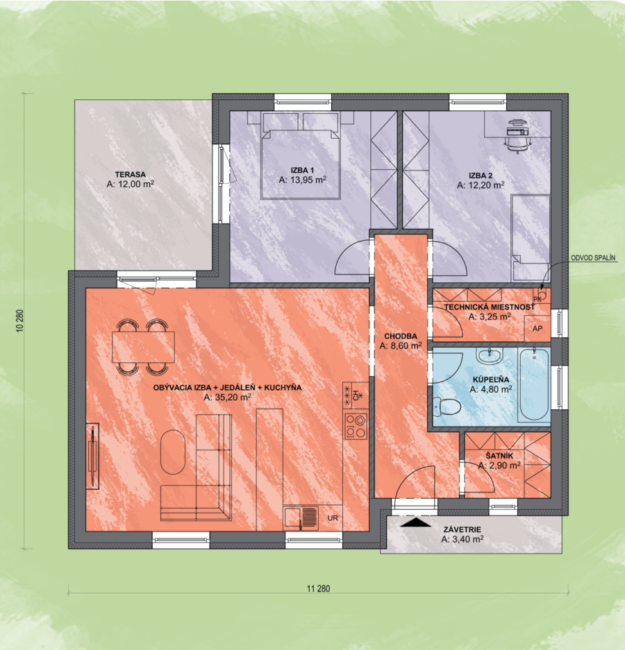 Lea 5 Design Podorys - LEA 5 | Familyhouse